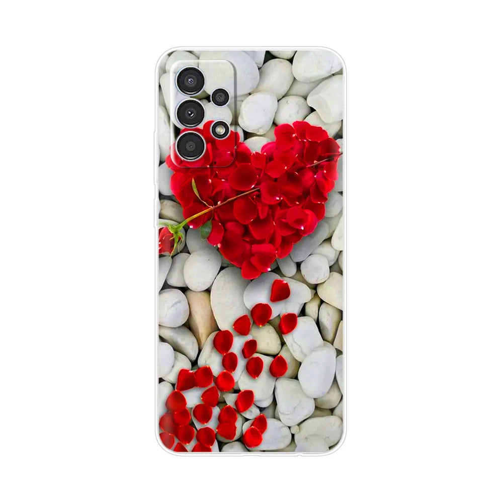 For Samsung Galaxy A13 4G Phone Case Fashion Cute Pattern Flower Silicon Soft TPU Case For Samsung A13 A 13 GalaxyA13 Back Cover
