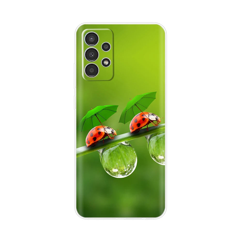 For Samsung Galaxy A13 4G Phone Case Fashion Cute Pattern Flower Silicon Soft TPU Case For Samsung A13 A 13 GalaxyA13 Back Cover