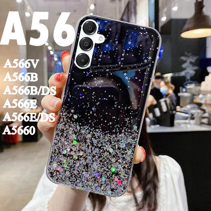 Glitter Phone Case for samsung galaxy A56 Silicone Soft Case Full Cover for Samsung A566V A566B A566B/DS A566E A566E/DS A5660
