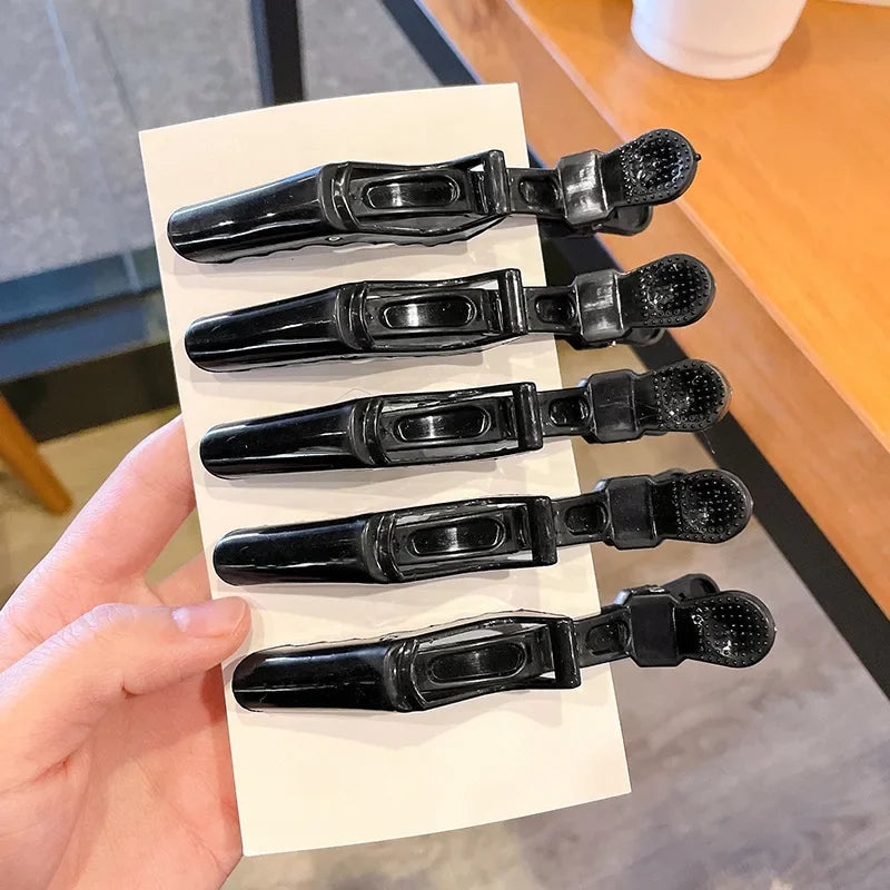 5pcs Colorful Alligator Hair Clips Clamps Hairdressing Professional Salon Hair Grip Crocodile Hairpins Hair Barber Accessories
