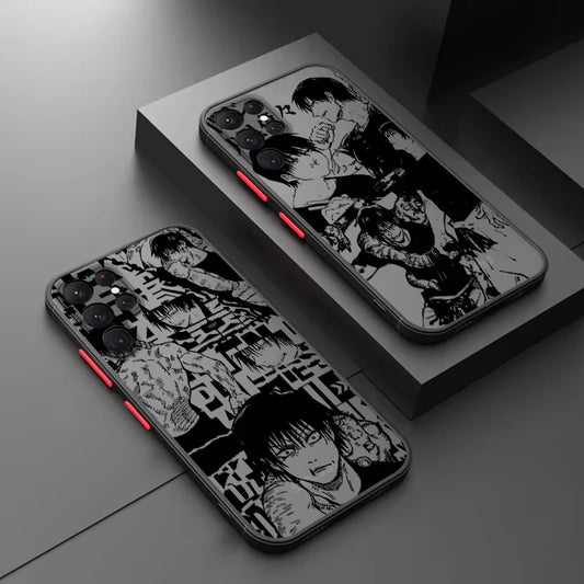 Anime Jujutsu Kaisen Toji Phone Case For iPhone 11 12 13 14 15 16 Pro Max XR X XS Mini 8 7 Plus SE Mobile Case Fundas Shockproof