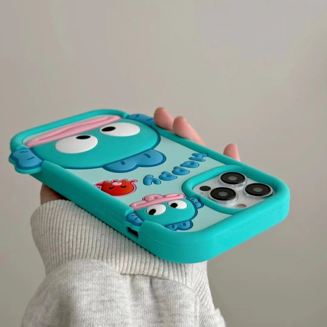 Sanrios Anime Hangyodon Kawaii Phone Case For Iphone 16 15 14 13 12 Pro Max Cartoon Originality Mobile Phone Shell Accessories