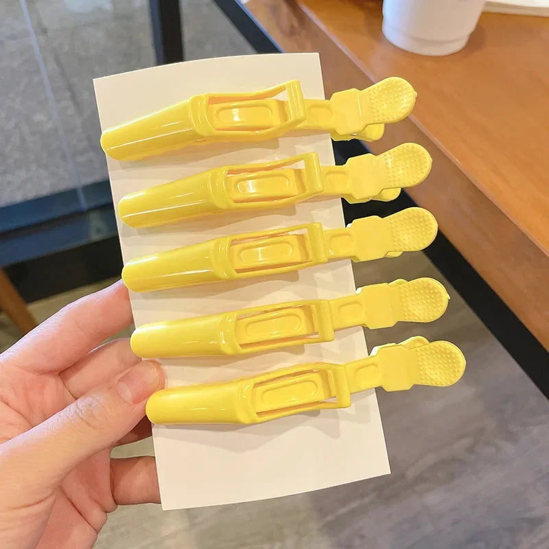 5pcs Colorful Alligator Hair Clips Clamps Hairdressing Professional Salon Hair Grip Crocodile Hairpins Hair Barber Accessories