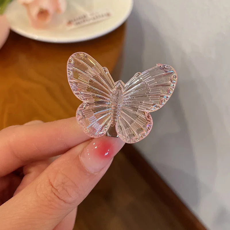 Pinces à cheveux papillon transparentes pour femmes, élégantes, pour coiffure de fée, pour filles, mignonnes, à faire soi-même, accessoires pour cheveux