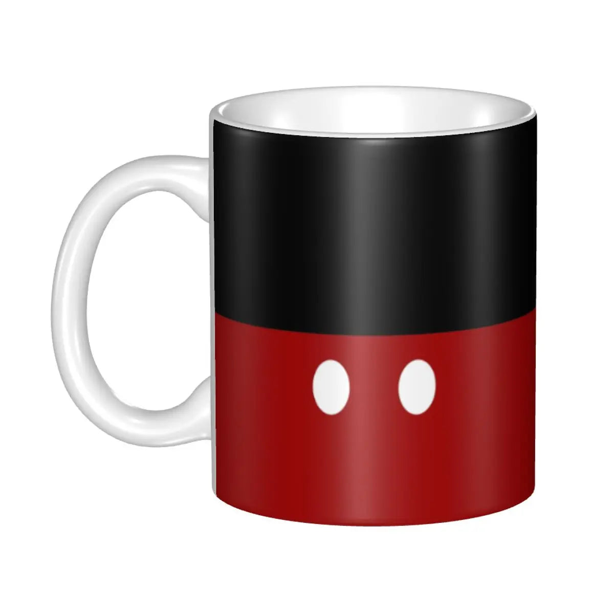 Cartoon Minnie Red Pink Coffee Mugs DIY Custom Polka Dot Bow Mouse Ceramic Mug Cup Creative Present