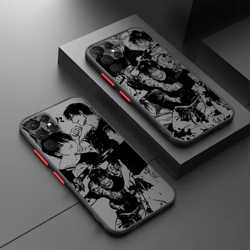 Anime Jujutsu Kaisen Toji Phone Case For iPhone 11 12 13 14 15 16 Pro Max XR X XS Mini 8 7 Plus SE Mobile Case Fundas Shockproof