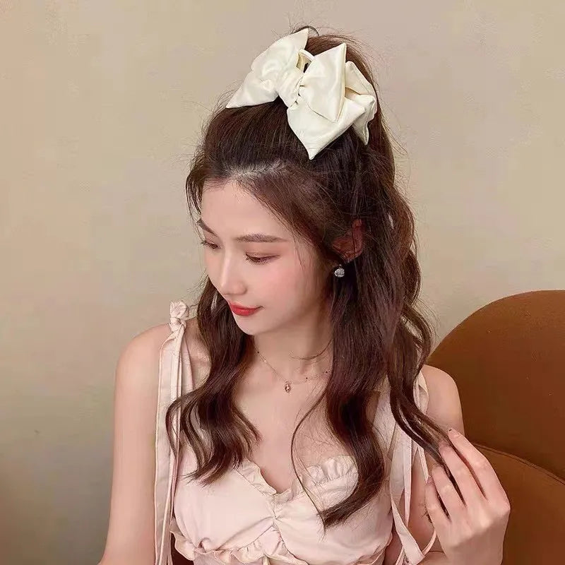 Super Large Bowknot Grip Clip Cute Hair Clip High-End Clip Hair Accessory