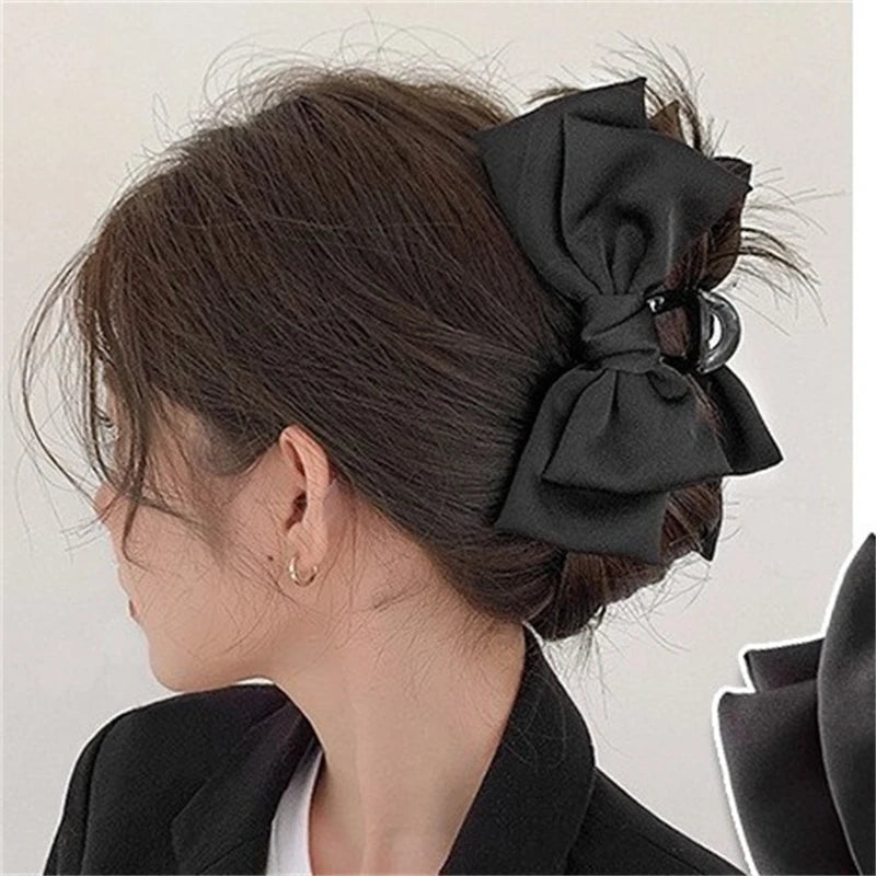 Super Large Bowknot Grip Clip Cute Hair Clip High-End Clip Hair Accessory