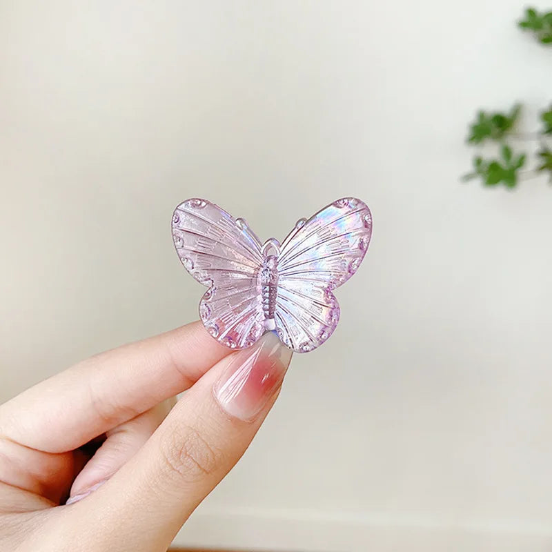 Pinces à cheveux papillon transparentes pour femmes, élégantes, pour coiffure de fée, pour filles, mignonnes, à faire soi-même, accessoires pour cheveux
