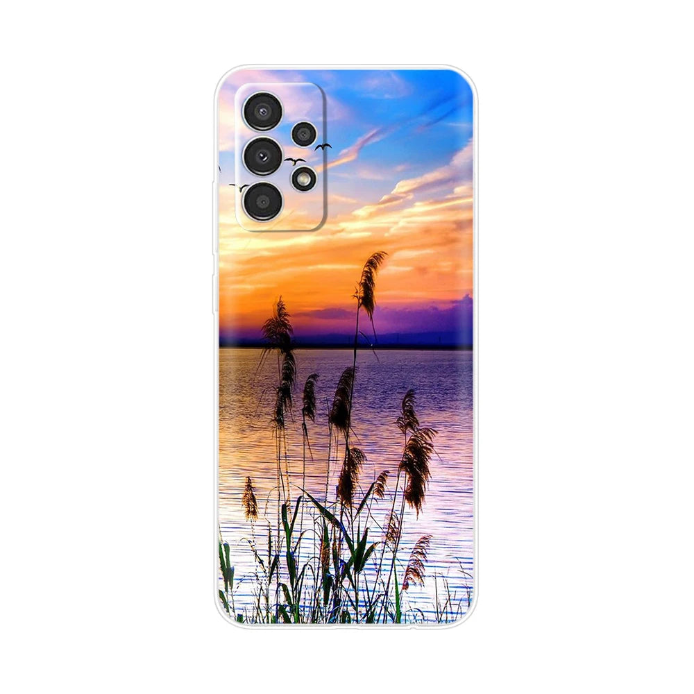 For Samsung Galaxy A13 4G Phone Case Fashion Cute Pattern Flower Silicon Soft TPU Case For Samsung A13 A 13 GalaxyA13 Back Cover