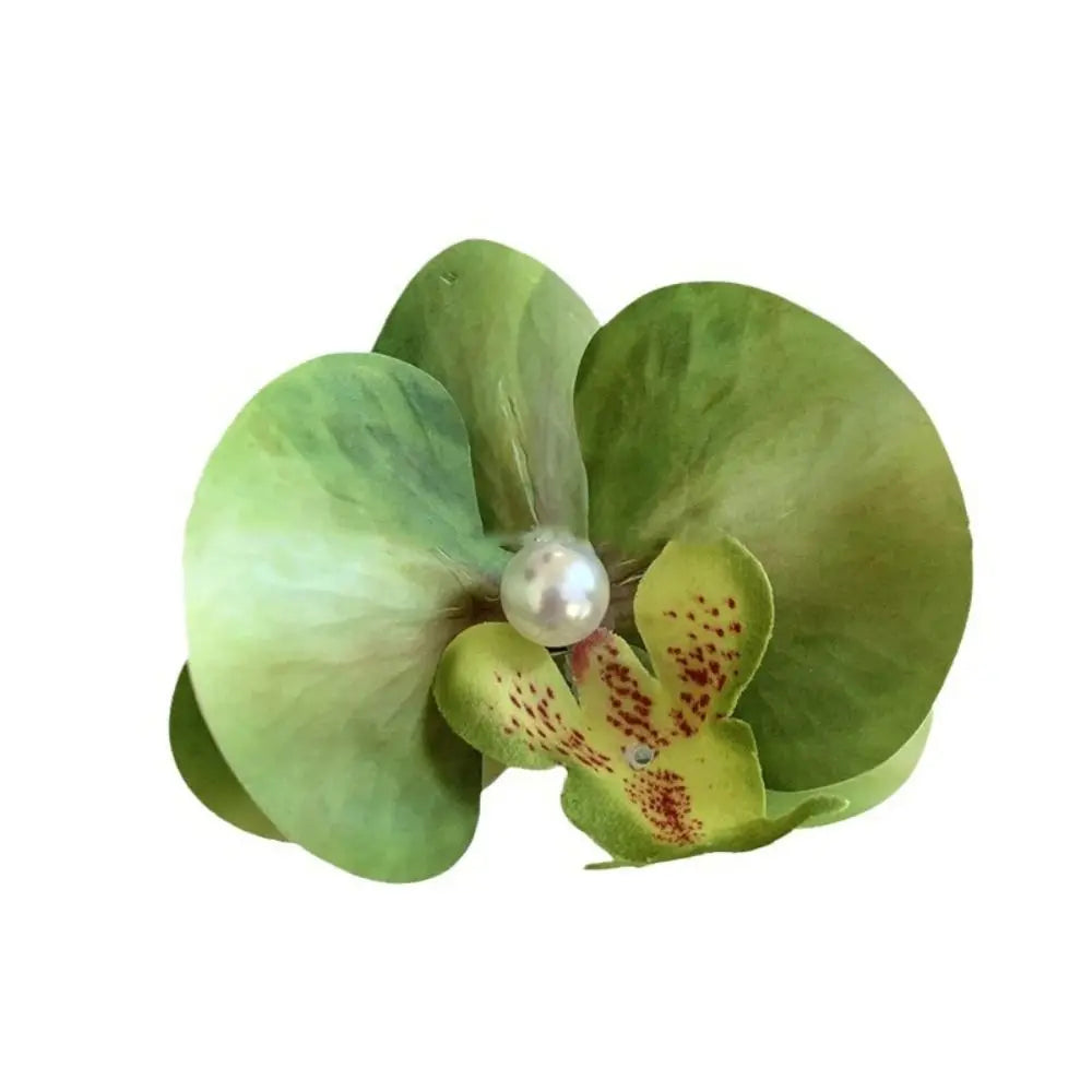 Pince à cheveux en forme de fleur d'orchidée rose, ornement pour cheveux, accessoires pour cheveux, barrettes bohèmes, barrettes latérales, coiffe, épingle à cheveux en forme d'orchidée