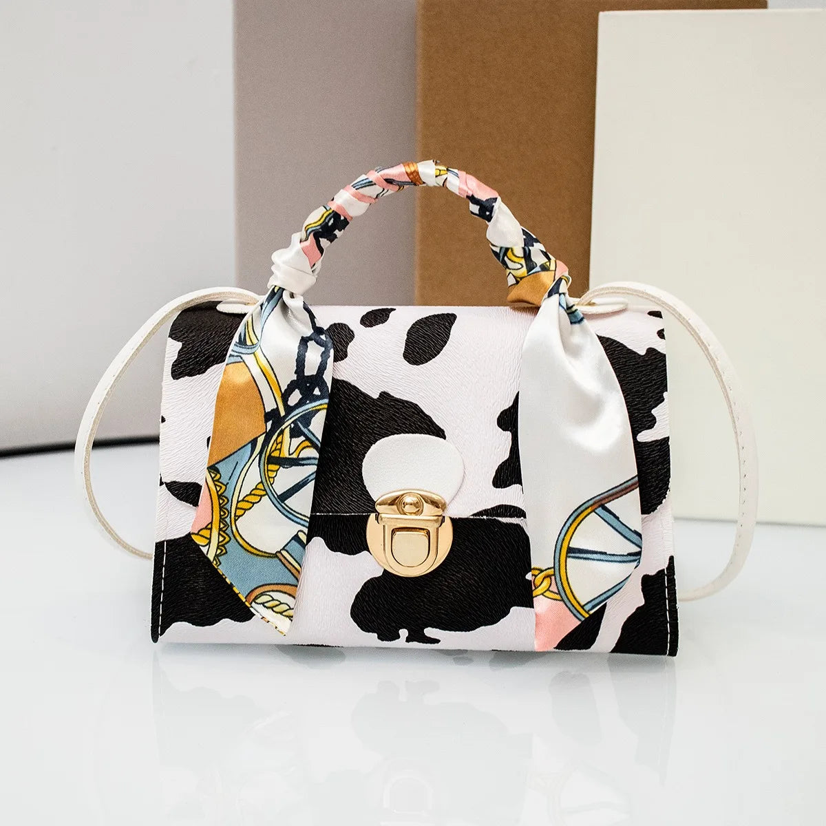 Fashion crocodile pattern color matching handbag purse mini ladies shoulder bag multifunctional Joker leisure bag