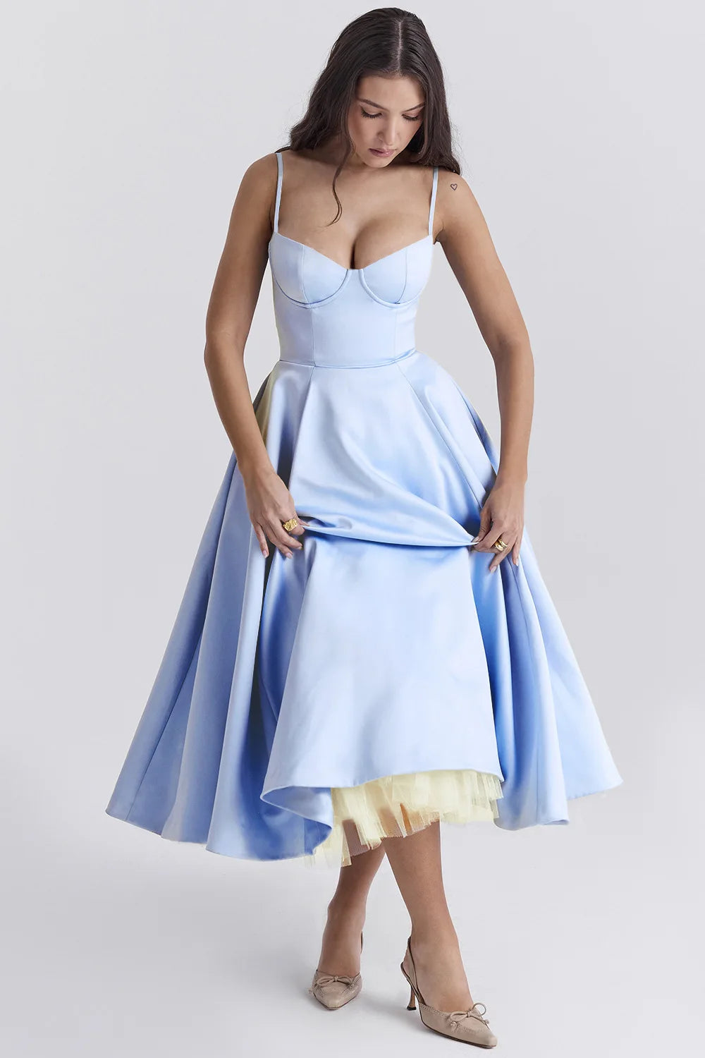 Robes longues élégantes pour femmes, Sexy, Ropa Y2k, en maille, à bretelles, été, 2024