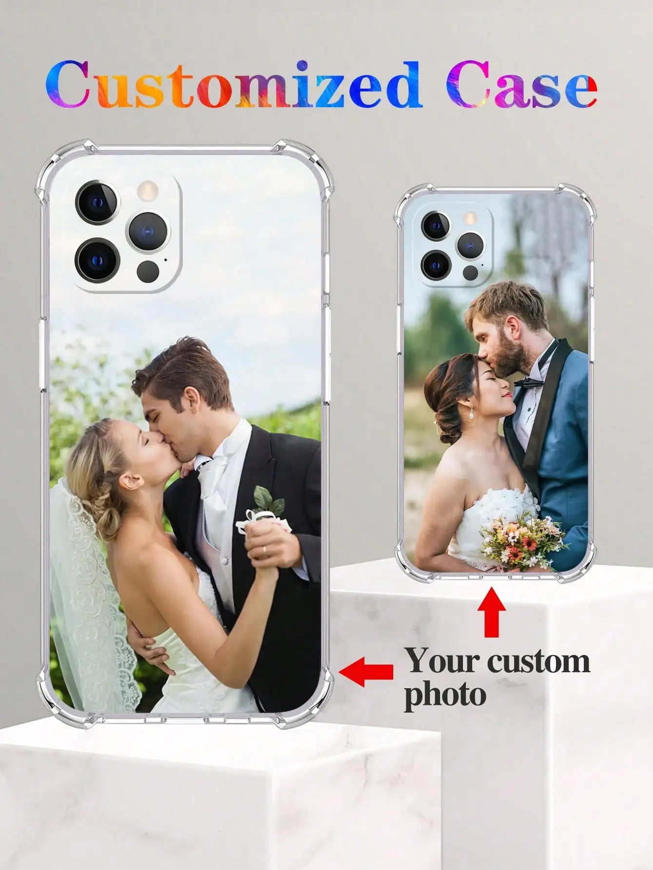 DIY photo customized shockproof phone case For iPhone 16 16e 15 14 13 12 11 Pro Max Mini SE 2020 2022 XS XR 6s 7 8 Plus cover