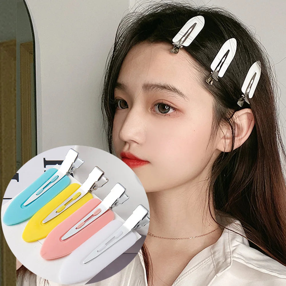 Lot de 10 barrettes sans couture, sans plis, sans marques, pour boucles, maquillage, sans plis, pour coiffure
