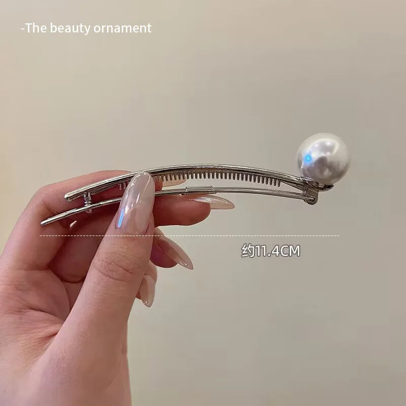 Elegant Musical Note Hair Clip Butterfly Head Piece Hair Accessories Girls Pearl Side Clip Korean Fashion Barrettes
