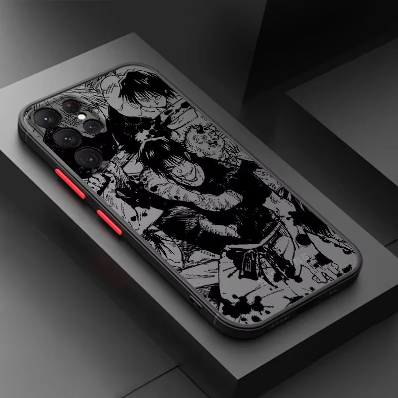 Anime Jujutsu Kaisen Toji Phone Case For iPhone 11 12 13 14 15 16 Pro Max XR X XS Mini 8 7 Plus SE Mobile Case Fundas Shockproof