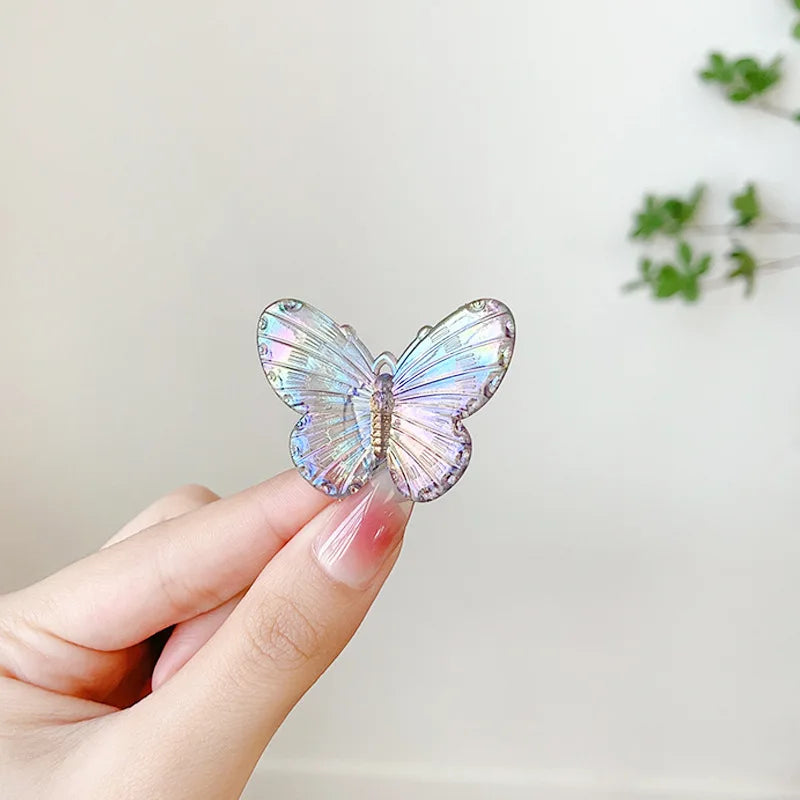 Pinces à cheveux papillon transparentes pour femmes, élégantes, pour coiffure de fée, pour filles, mignonnes, à faire soi-même, accessoires pour cheveux