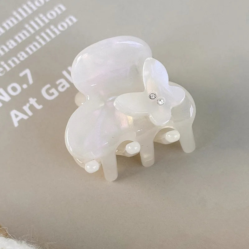 French three-dimensional butterfly grab clip acetic acid small hair grab bangs clip broken hair clip headgear hair accessories