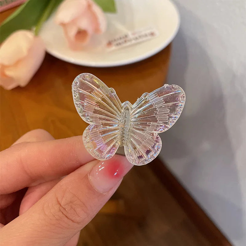 Pinces à cheveux papillon transparentes pour femmes, élégantes, pour coiffure de fée, pour filles, mignonnes, à faire soi-même, accessoires pour cheveux
