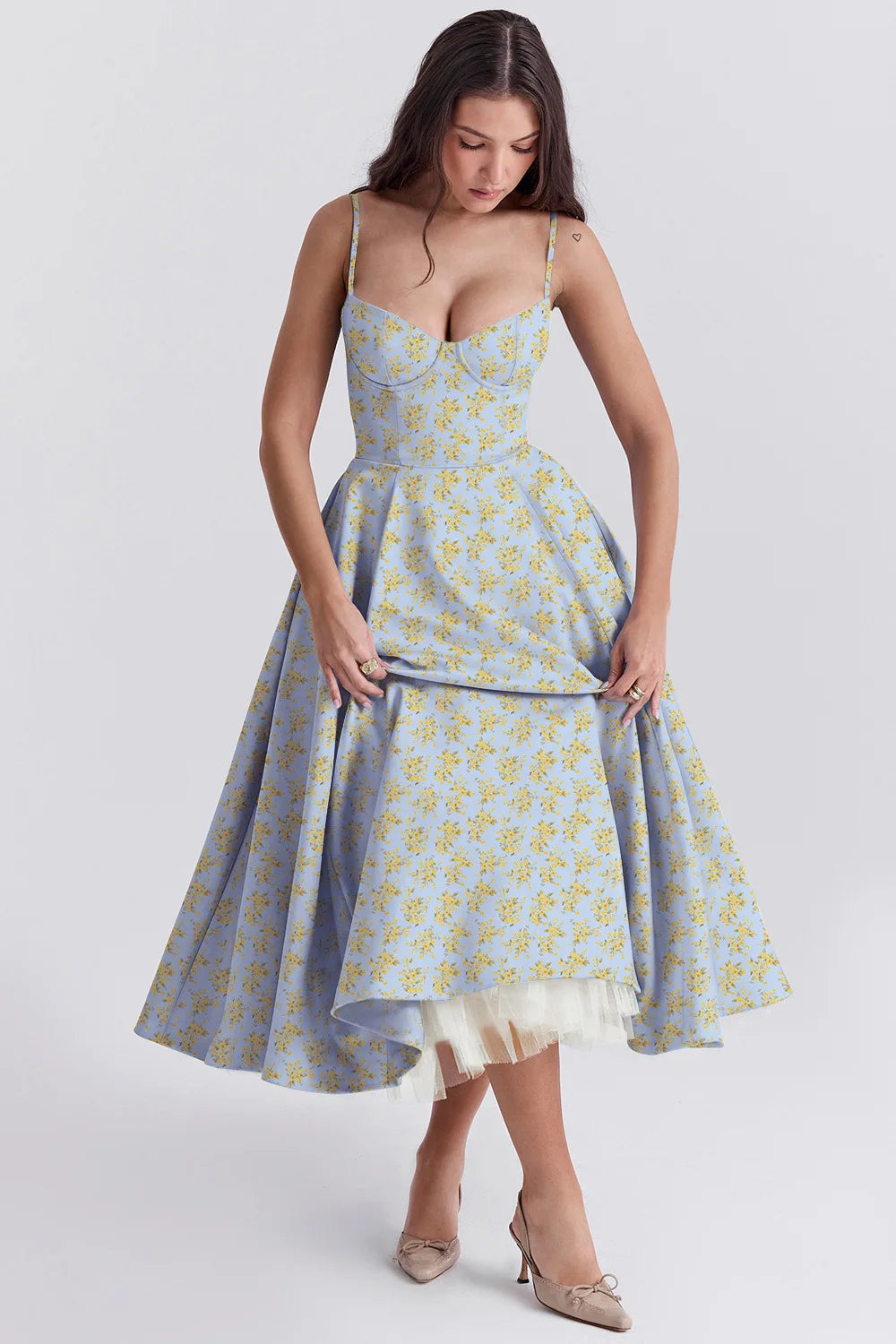 Robes longues élégantes pour femmes, Sexy, Ropa Y2k, en maille, à bretelles, été, 2024