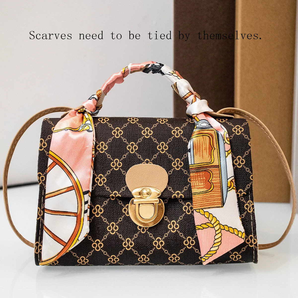 Fashion crocodile pattern color matching handbag purse mini ladies shoulder bag multifunctional Joker leisure bag