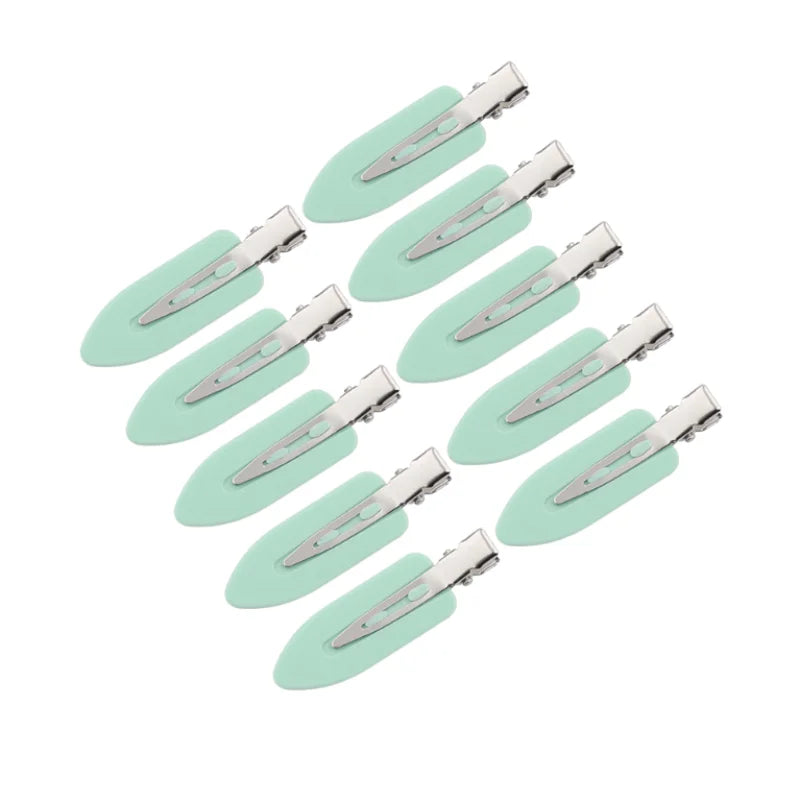 Lot de 10 barrettes sans couture, sans plis, sans marques, pour boucles, maquillage, sans plis, pour coiffure