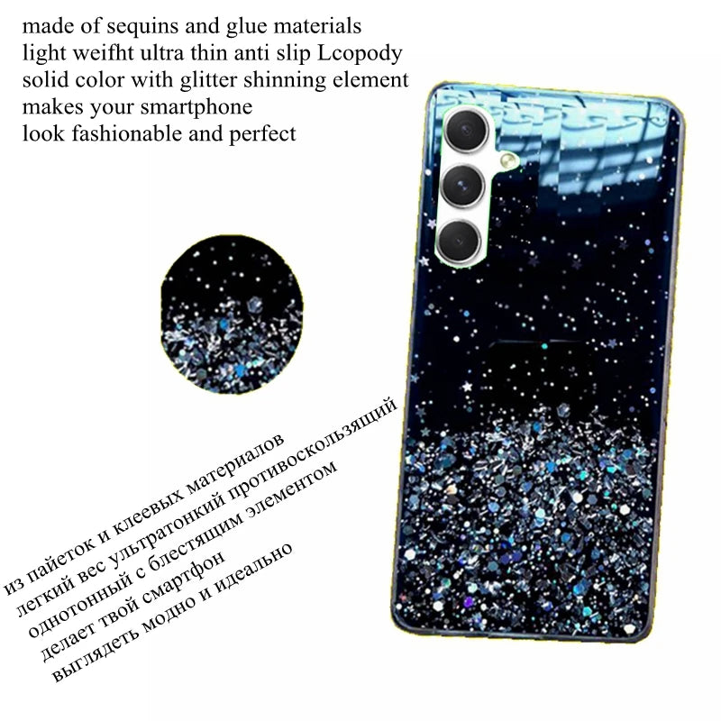Glitter Phone Case for samsung galaxy A56 Silicone Soft Case Full Cover for Samsung A566V A566B A566B/DS A566E A566E/DS A5660