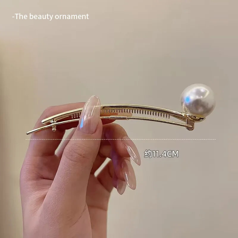 Elegant Musical Note Hair Clip Butterfly Head Piece Hair Accessories Girls Pearl Side Clip Korean Fashion Barrettes