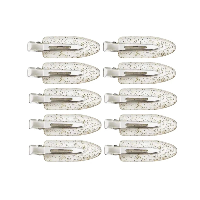 Lot de 10 barrettes sans couture, sans plis, sans marques, pour boucles, maquillage, sans plis, pour coiffure