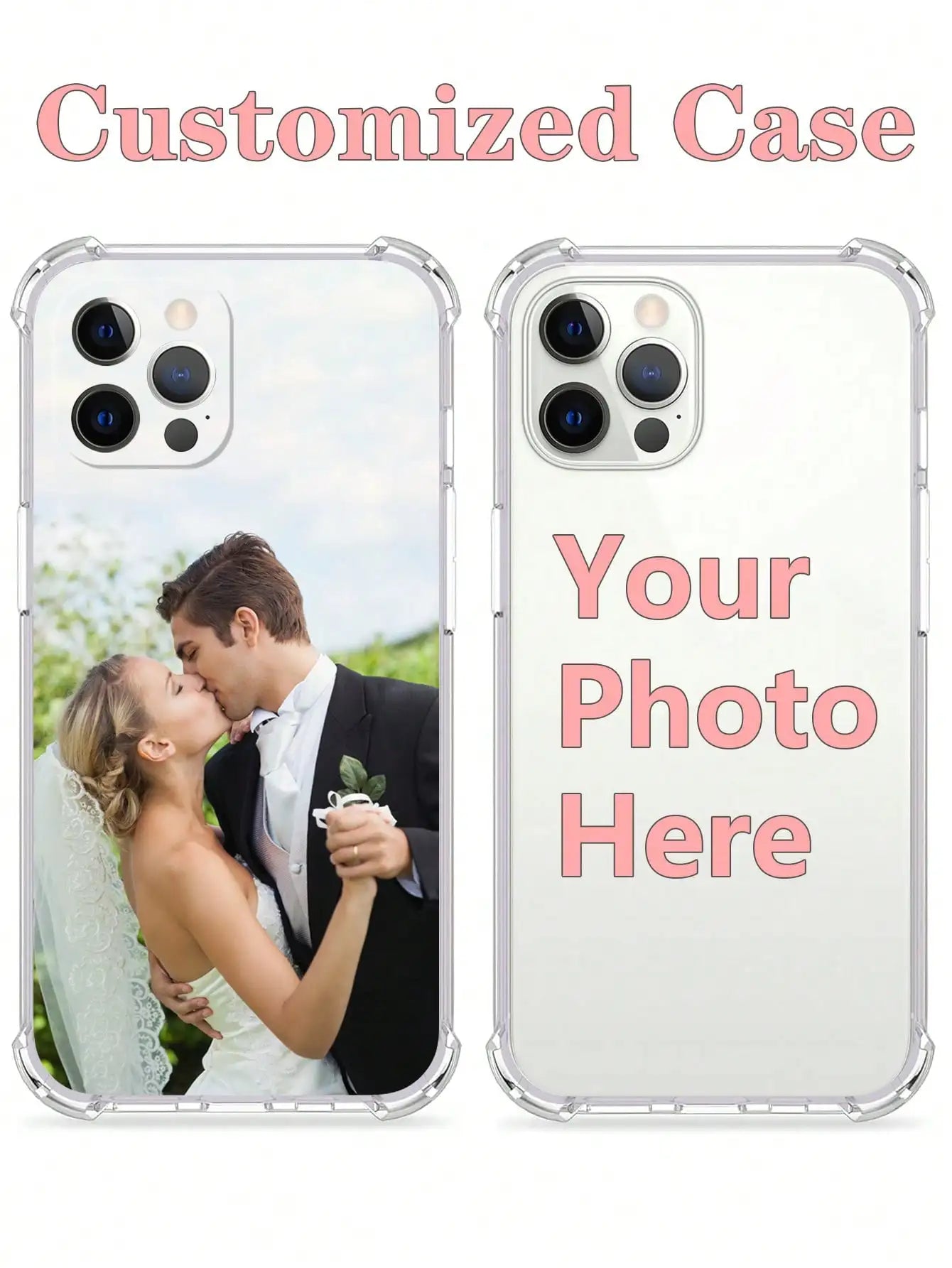 DIY photo customized shockproof phone case For iPhone 16 16e 15 14 13 12 11 Pro Max Mini SE 2020 2022 XS XR 6s 7 8 Plus cover
