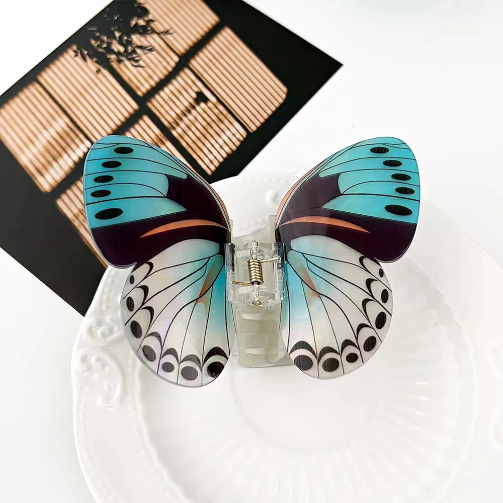 1Pc Big and Elegant Butterfly Hair Claw Clips,Colorful Claw Clips Accessories for Women Thin and Medium Hair,styling accessories