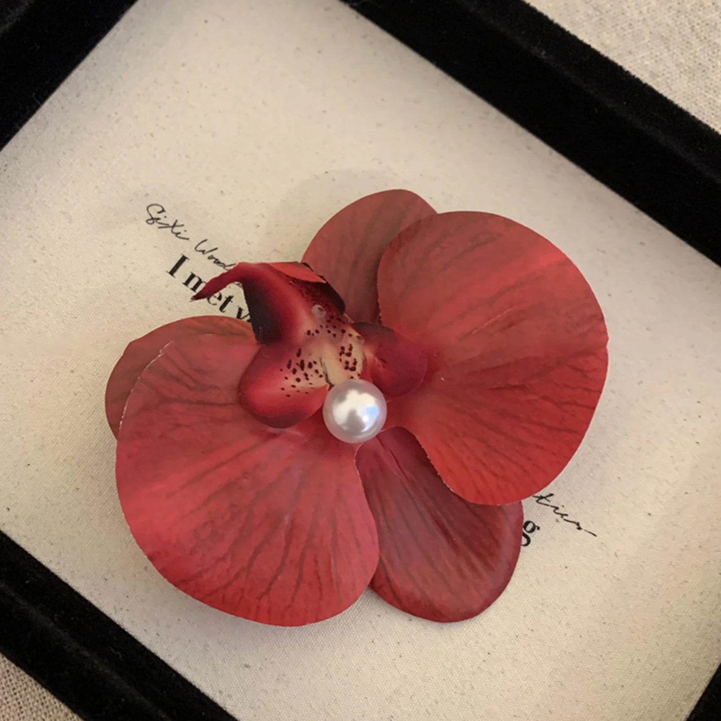 Cute Elegant Orchid Hair Clip For Woman Artificial Flower Hairpins Wedding Party Hair Accessories Gifts