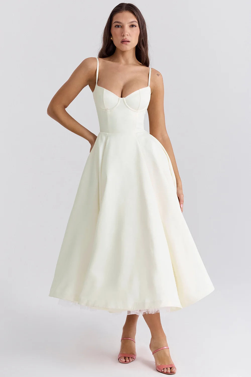 Robes longues élégantes pour femmes, Sexy, Ropa Y2k, en maille, à bretelles, été, 2024