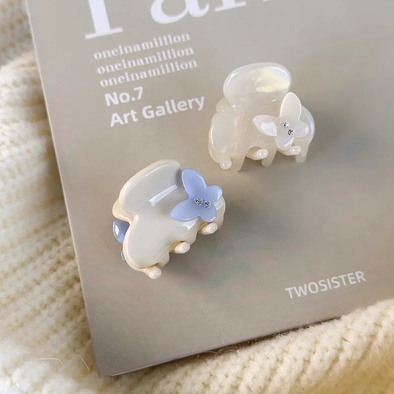 French three-dimensional butterfly grab clip acetic acid small hair grab bangs clip broken hair clip headgear hair accessories
