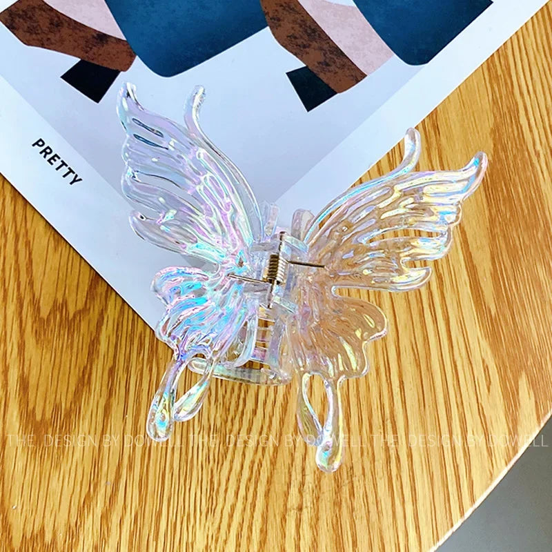 UXSL Pinces à cheveux papillon colorées pour femmes, grandes pinces à cheveux géométriques, accessoires de mode
