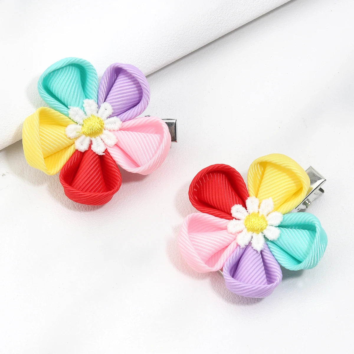 Nouvelles pinces à cheveux en forme de sucette, barrettes arc-en-ciel en forme de bonbon, épingles à cheveux pour bébés filles, couvre-chefs faits à la main, accessoires pour cheveux