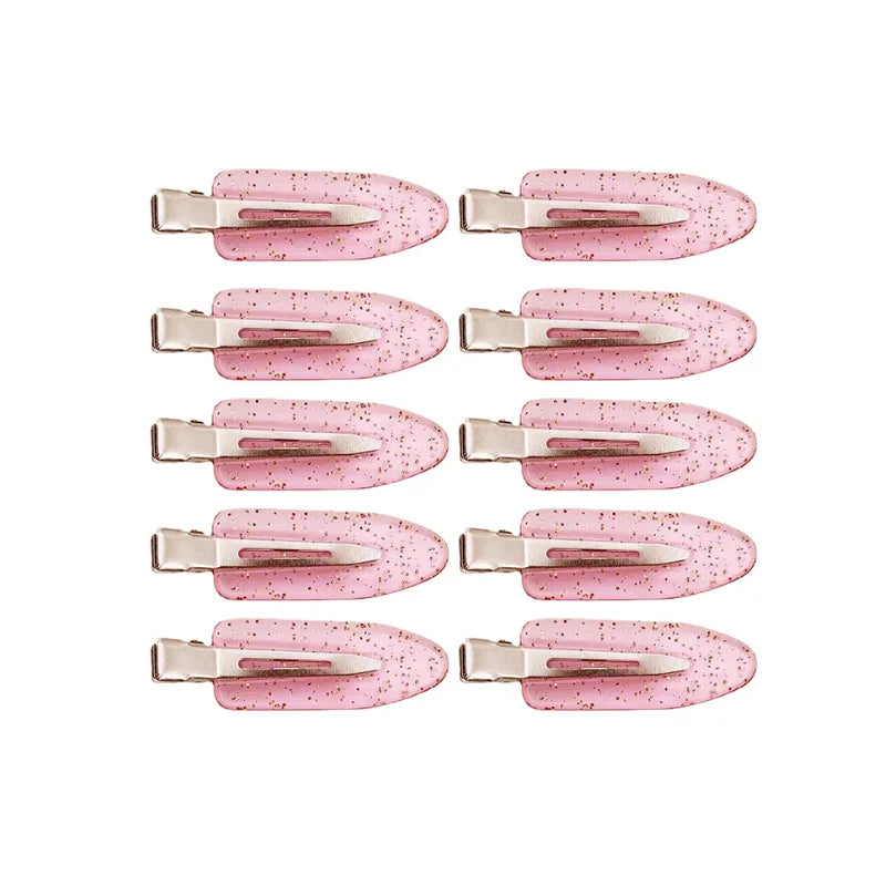 Lot de 10 barrettes sans couture, sans plis, sans marques, pour boucles, maquillage, sans plis, pour coiffure