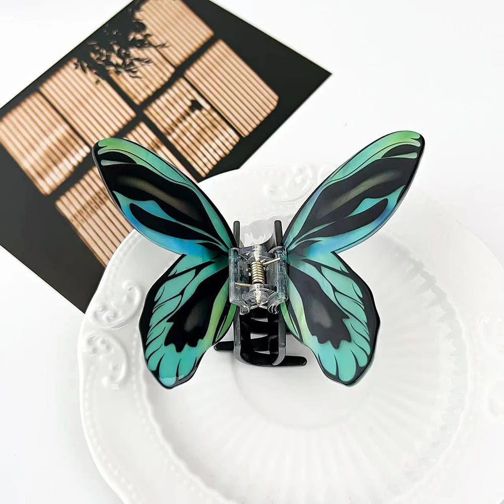 1Pc Big and Elegant Butterfly Hair Claw Clips,Colorful Claw Clips Accessories for Women Thin and Medium Hair,styling accessories