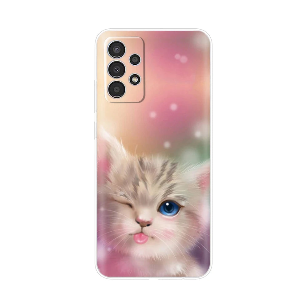 For Samsung Galaxy A13 4G Phone Case Fashion Cute Pattern Flower Silicon Soft TPU Case For Samsung A13 A 13 GalaxyA13 Back Cover