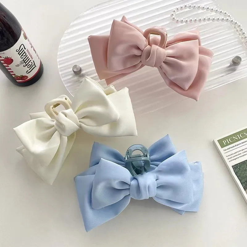 Super Large Bowknot Grip Clip Cute Hair Clip High-End Clip Hair Accessory