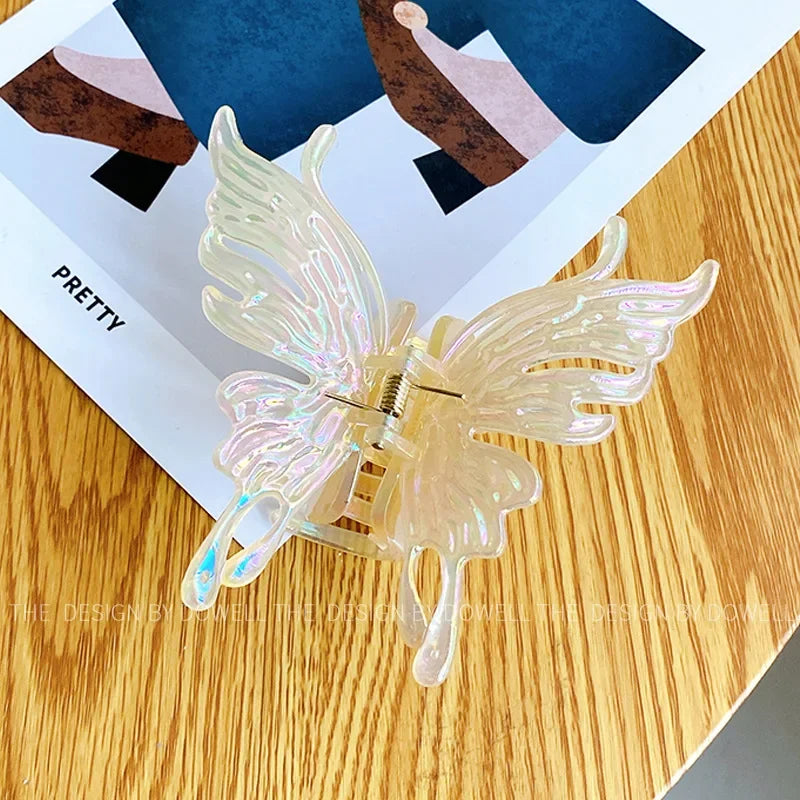 UXSL Pinces à cheveux papillon colorées pour femmes, grandes pinces à cheveux géométriques, accessoires de mode