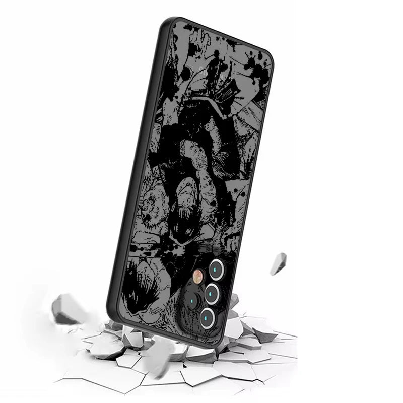 Anime Jujutsu Kaisen Toji Phone Case For iPhone 11 12 13 14 15 16 Pro Max XR X XS Mini 8 7 Plus SE Mobile Case Fundas Shockproof