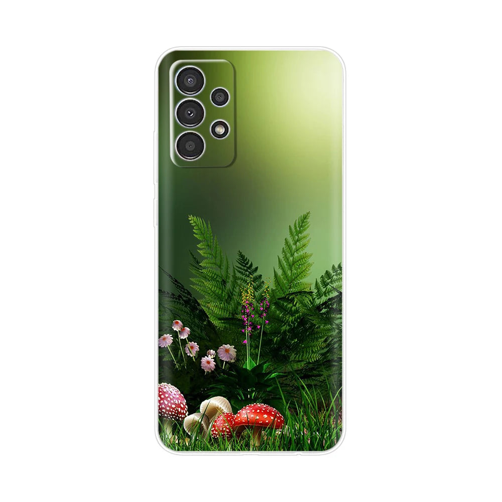 For Samsung Galaxy A13 4G Phone Case Fashion Cute Pattern Flower Silicon Soft TPU Case For Samsung A13 A 13 GalaxyA13 Back Cover