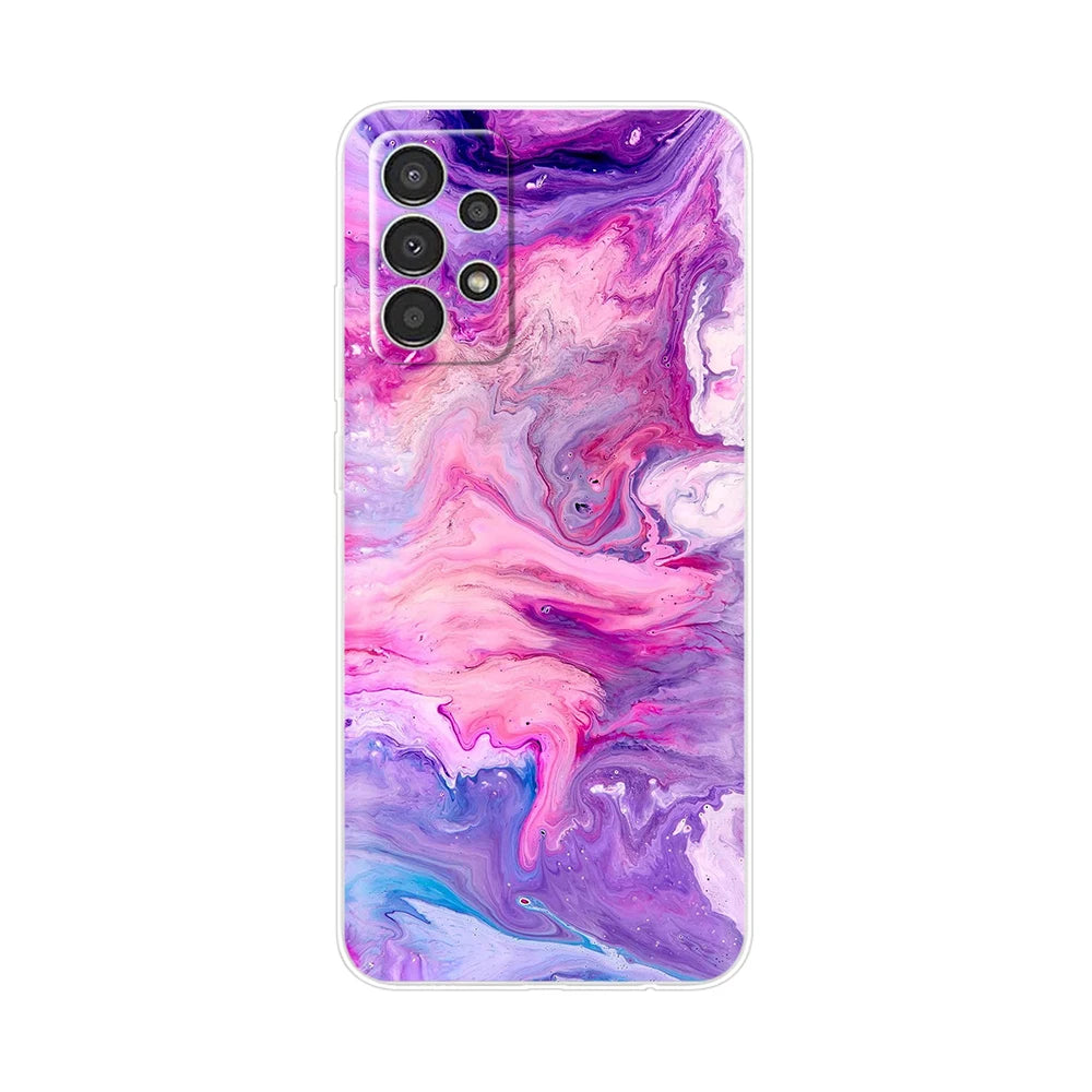 For Samsung Galaxy A13 4G Phone Case Fashion Cute Pattern Flower Silicon Soft TPU Case For Samsung A13 A 13 GalaxyA13 Back Cover