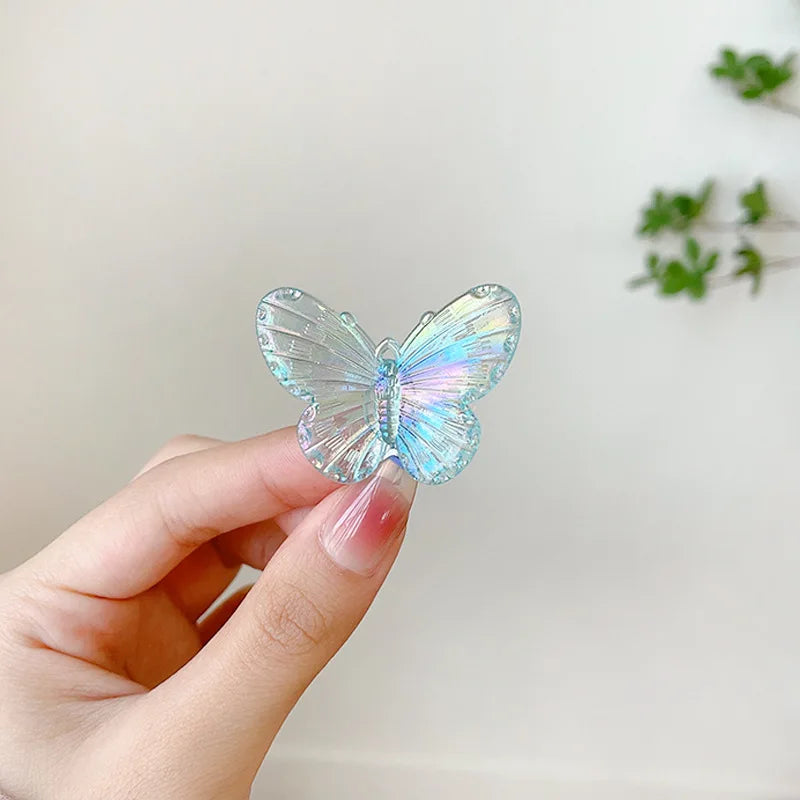 Pinces à cheveux papillon transparentes pour femmes, élégantes, pour coiffure de fée, pour filles, mignonnes, à faire soi-même, accessoires pour cheveux