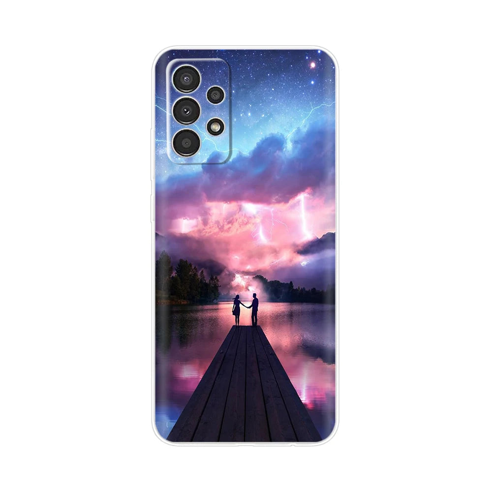 For Samsung Galaxy A13 4G Phone Case Fashion Cute Pattern Flower Silicon Soft TPU Case For Samsung A13 A 13 GalaxyA13 Back Cover