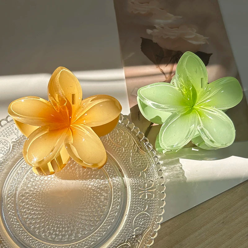 Fashion Flower Hair Clips For Women Bohemia Large Hair Claw Clamp Hairpins Barrettes Girls Beach Hair Accessories Headwear Gifts