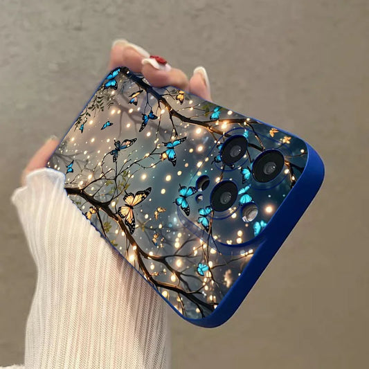 Case for iPhone 16 Glow In The Dark Butterfly Design Phone Case for iPhone 15 14 13 12 11 Pro Max X XR XS 7 8 Plus SE2 16E Cover