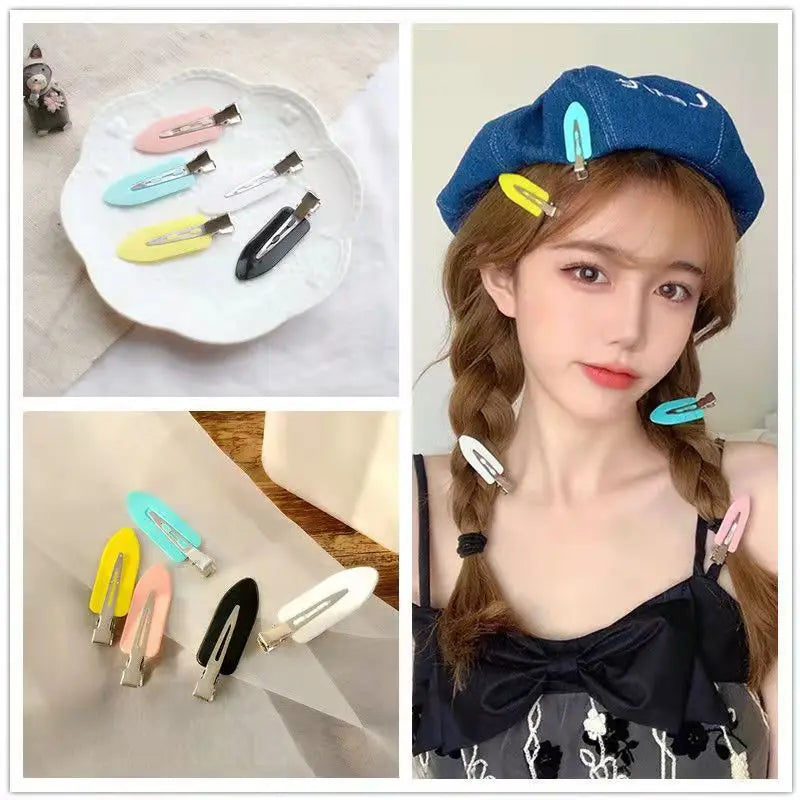 Lot de 10 barrettes sans couture, sans plis, sans marques, pour boucles, maquillage, sans plis, pour coiffure